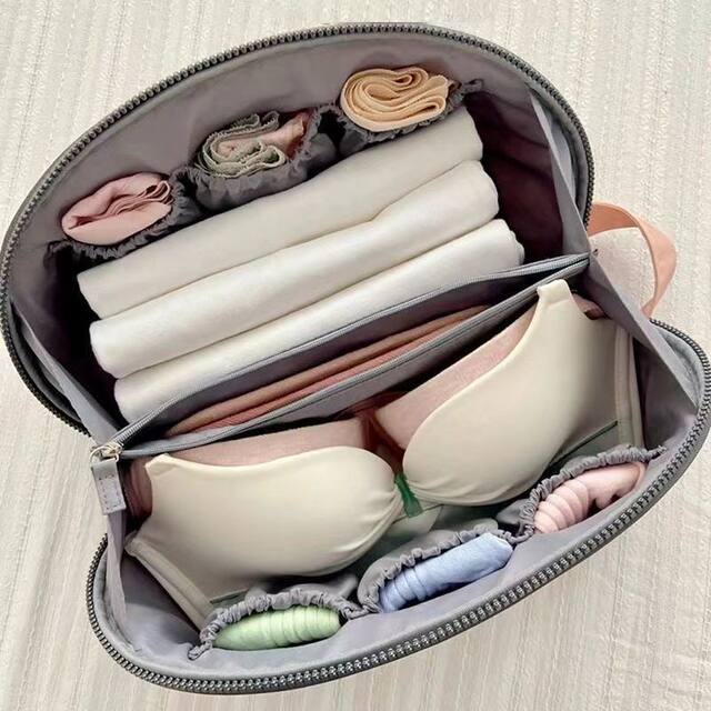 Underwear Storage Bag, Travel Storage Bag, Portable Underwear and Bra Organizer, Business Trip Travel Packing and Organizing Multifunctional Bag