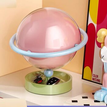 Planet-Themed Desktop Storage Box Dopamine Key Organizer Entryway Decoration Entryway Shelf Living Room Storage Box