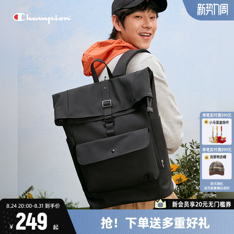 Champion Champion Backpack for Women 2026 Summer New School Bag Fitness Sports Canvas Bag Outdoor Backpack for Men