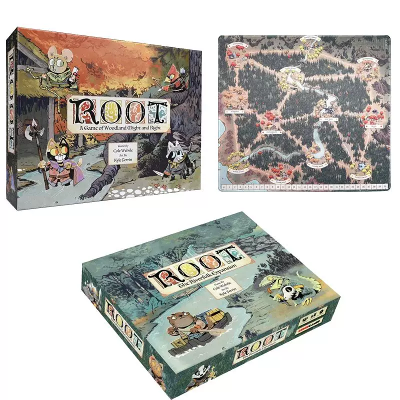 [Leder Games Корневая карта игр Расширение Riverfolk доска ga]