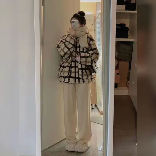 Бархатная куртка, штаны, зимний утепленный комплект