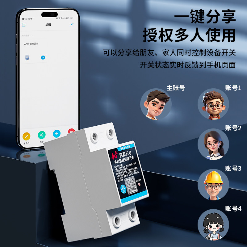 Taoyu 4g Mobile App Remote Control Switch 380V/220V Remote Wireless Water Pump Power Switch Timing Controller