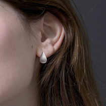 JuSimth niche original jewelry brand ins style simple temperament silver jewelry dida drop earrings