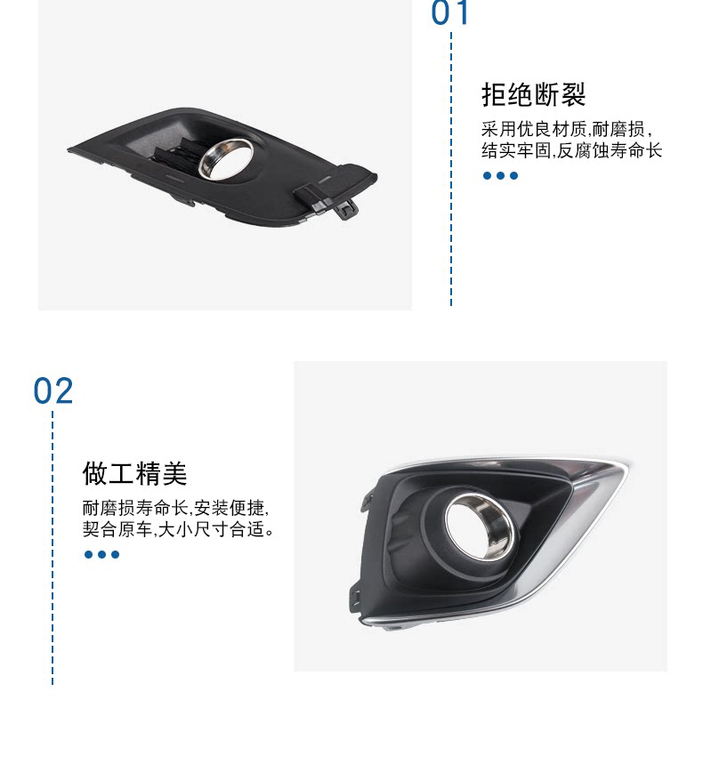 23377238 23377237 Is Suitable for 14-17 Envision Front Fog Light Frame Assembly Anti-Fog Lampshade