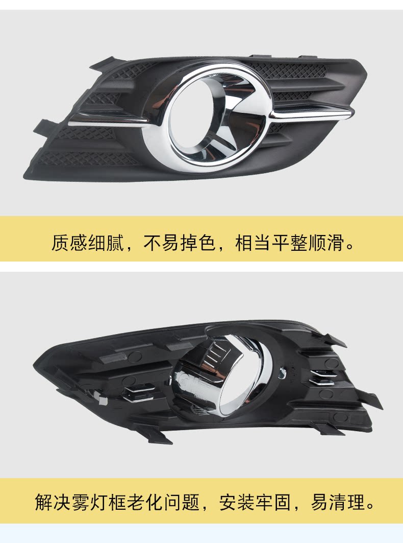 Gm1039172 Is Suitable for 13-15 Buick Encore Fog Light Frame with Bright Strip and Bright Circle