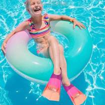 Footbed swimming breaststroke silicone rubber child snorkeling frogs race speed plume breaststroke adult freestyle correction dedicated male and female