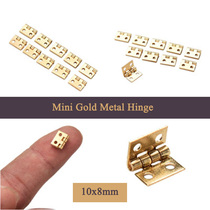 20pcs Tiny Golden Mini Small Metal Hinge For 1 12 House Pref