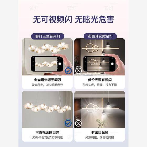 Magnolia Chandelier Restaurant Modern Accessible Luxury 2023 New Glass Designer Art Lamps High-End