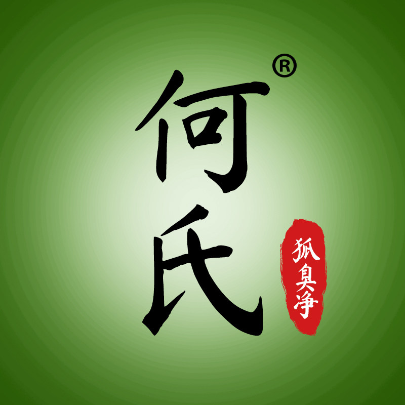 何氏狐臭净品牌特卖店的LOGO