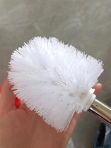 Long-handled toilet brush stainless steel toilet brush extra long dense and thickened non-shedding bathroom lint-free 360% cleaning brush squat