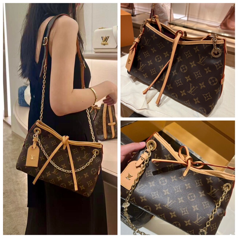 Lv Women's Bag Louis Vuitton Monogram Carryall Bb Chain Bag Single Shoulder Crossbody Bag M13014
