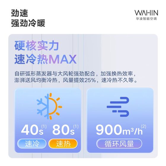 政府补贴华凌新一级2匹空调46HA1Ⅱ挂机卧室小客厅壁挂式官方正品