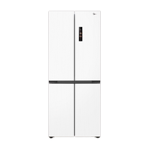 Midea M60cm ultra-thin 457 zero-embedded refrigerator cross double-open four-door household white air-cooled frost-free