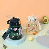 Милый мультяшный матовый стакан со стаканом, портативная вместительная и большая спортивная бутылка, популярно в интернете, градиент