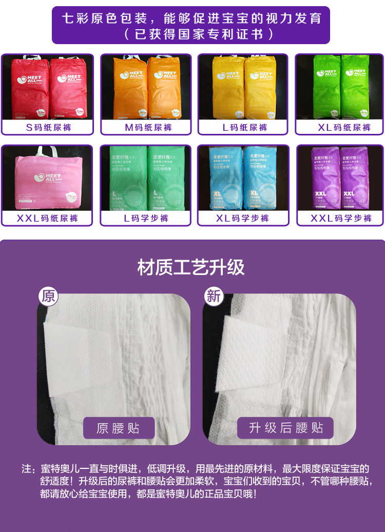 Mật ong em bé tã siêu mỏng thoáng khí mềm mại 0 thêm tã khô S / M / L / XL / XXL - Tã / quần Lala / tã giấy bỉm nanu