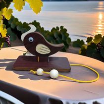 Woodpecker Doorbell Solid Wood Creative Exquisite Pull Rope Doorbell Internet Celebrity Knocking Magical Ceremony Sounder Healing and Decompressing