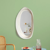 Special-shaped mirror design master bedroom vanity mirror wall-mounted bathroom vanity mirror wall-mounted vanity mirror cream style