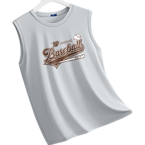 Genio Lamode American quick-drying sports vest mens summer youth thin breathable sleeveless cool ice silk shirt