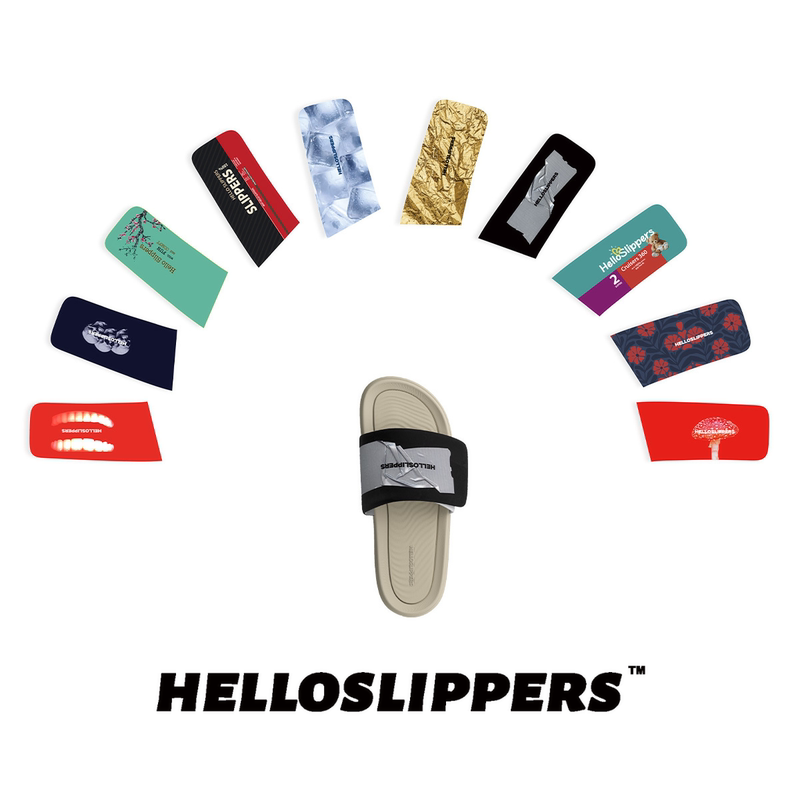 Helloslippers Art Interchangeable Series Trendy Slippers DIY Interchangeable Upper Same Style for Men and Women