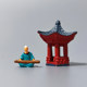 Chinese Miniature Figures of Ancient Figures, Bo Ya Playing the Zither, Micro Landscape, Rockery, Landscaping Decoration, DIY Small Ornaments