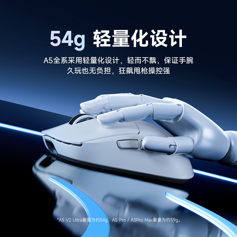 MCHOSE A5 беспроводная игровая мышь Bluetooth трехрежимная PAW3395 киберспортивная ультралегкая ProMax