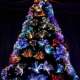 Christmas decoration 1.2/1.5/1.8 meters led colorful glowing flashing fiber optic Christmas tree shopping mall decoration ornaments