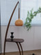 Medieval-Style Grapefruit Floor Lamp, Retro Wabi-Sabi Style Bedroom Bedside Atmosphere Lamp, Living Room Sofa Side Standing Fishing Lamp