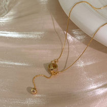 Outlets Clearing and withdrawing the cabinet to pick up 18K big promoting brand withdrawal of double ring necklace outlets female accessories