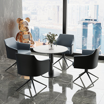 Sample house display center commercial office negotiation reception desk and chair combination beauty salon commercial reception negotiation leisure