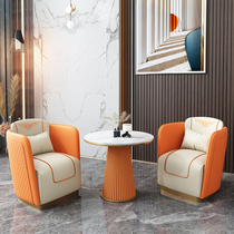 Single sofa light luxury modern leisure hotel rest area business sample house display center reception reception and negotiation