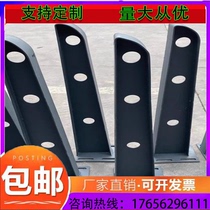 The beams are fully welded stainless steel H-shaped corbel brackets curtain wall claws custom-made steel structures glass rain canopy steel beams