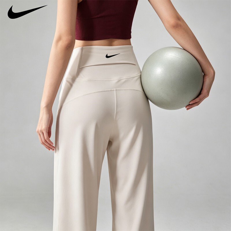 Nike Nike Sports Pants for Women, Summer Thin High-Waisted Loose Casual Straight-Leg Slimming Fitness Training Yoga Wide-Leg Pants Nike Nike Sports Pants for Women, Summer Thin High-Waisted Loose Casual Straight-Leg Slimming Fitness Training Yoga Wide-Leg Pants