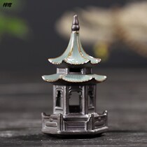 Tea tray swing piece Grand total small ornament Gongfu Tea darling Tea Road creative Chinese handicraft tea set cute Zen Mini