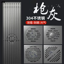 Gun Grey Floor Drain Deodorizer Thickened Stainless Steel Toilet Down Submersible Drain Invisible Strip Toilet Shower