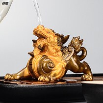 Tea tray swing piece Grand total small ornament Gongfu Tea darling Tea Road creative Chinese handicraft tea set cute Zen Mini