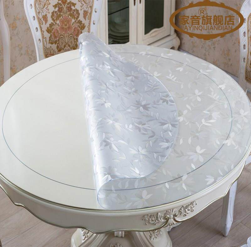 White park table cloth pad 60 soft open rubber 1 5m cushion rubber circular transparent 180 household plastic