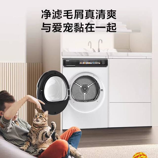 Haier/Haier Little Red Flower Dryer Household Heat Pump Clothes Dryer 10kg Mite Removal Ehg100176Prow