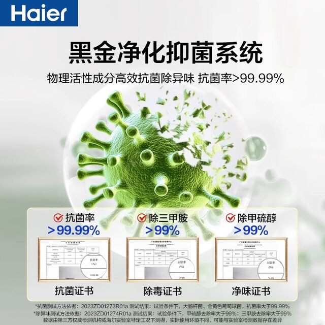 Haier Refrigerator Double-Door White 537L First-Class Energy Efficiency Inverter Frost-Free Household Bcd-537Wghssedwv