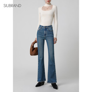 「腔调拉满」气质显瘦微喇牛仔裤女2025年秋季新款弹力修身喇叭裤