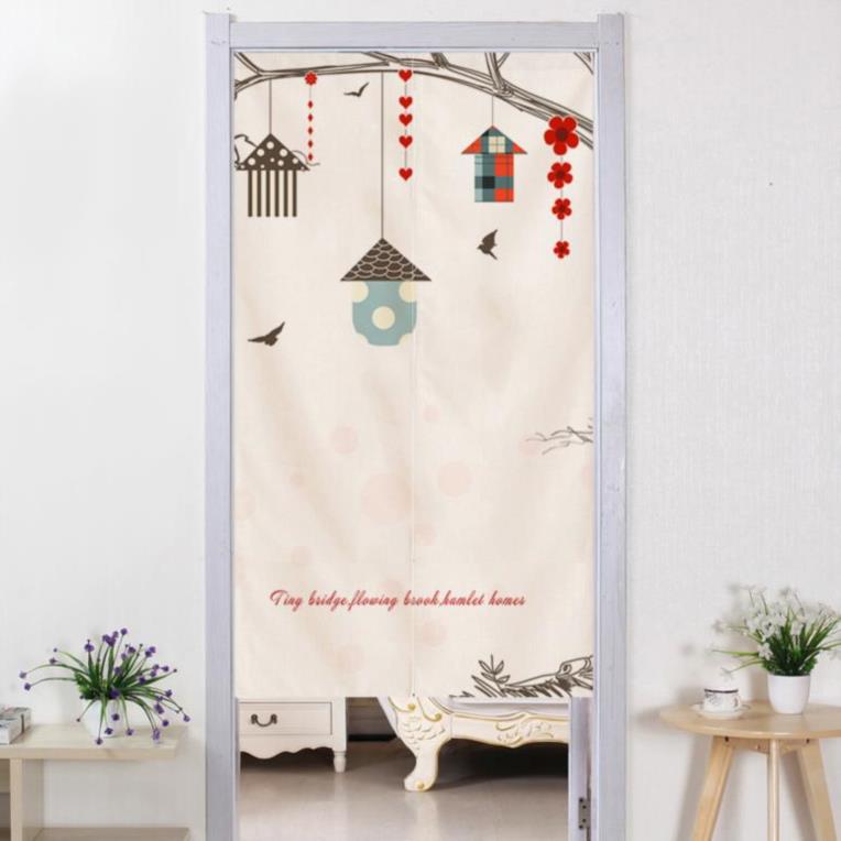 New Milk Tea Shop Background Cloth Door Curtain Partition Curtain Decoration New half-curtain veil bifacial glued open door aisle-Taobao