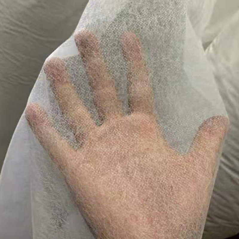 Ultra-thin 11g garment cutting bed cutting compartment color-separated blue and white non-woven fabric backing paper non-fading breathable whole roll