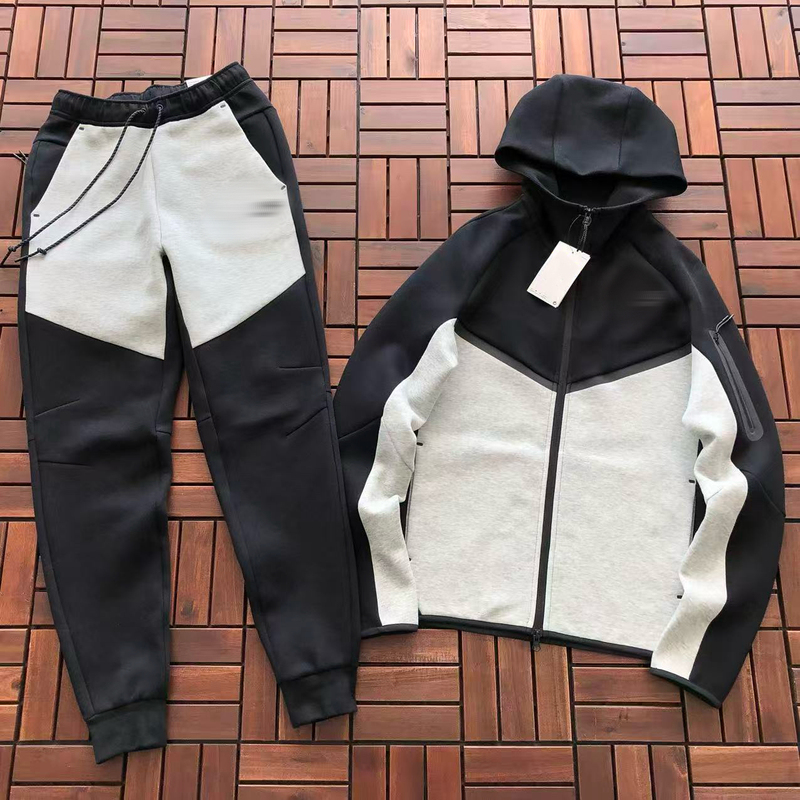 Windrunner New Knitted Hooded Zip-Up Sports Suit Jacket and Sweatpants Street Style