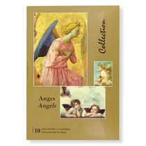 French museum series of postcard sets Angels 10 sheets