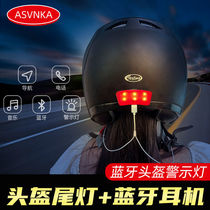 Bluetooth helmet warning lightsSafe lightsMusic headphones LED flashing lights at night cycling motorcycle headphones