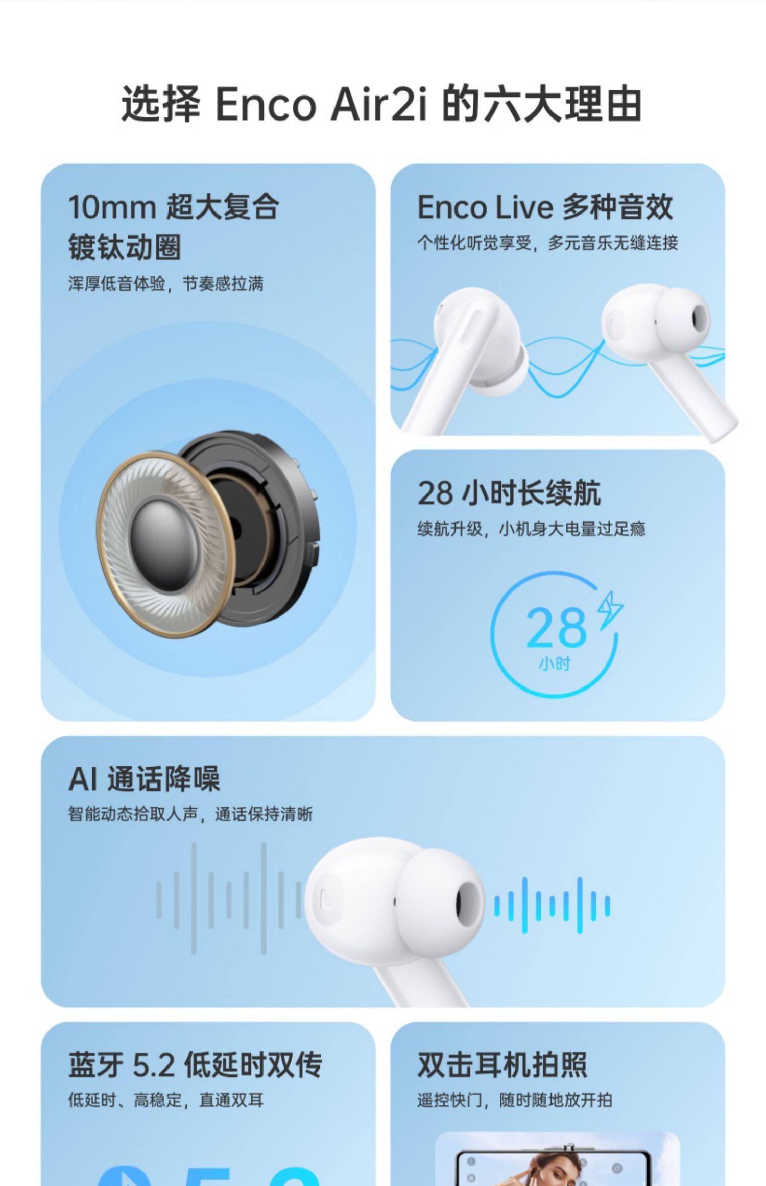 OPPO Enco Air 2i 入耳式真无线蓝牙耳机 图2