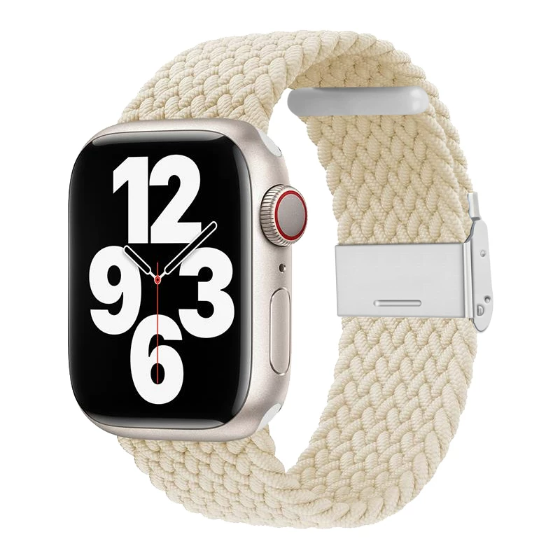 Подходит для ремешка из нейлона iwatch8/S9 Apple watch с плетёной пряжкой, ремешок для applewatch11/10/7/6/se/5/4/3, универсальный запястный ремешок, замена для мужчин и женщин, 49
