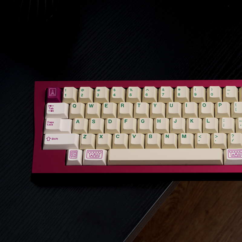 Midday Gmk Fleuriste Flower Shop Thickened Pbt1.7 Original Retro Keycaps Mechanical Keyboard Customization