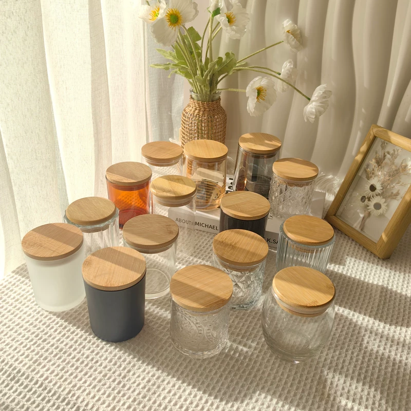 Creative ароматерапия, свеча ручной работы, стеклянная крышка с крышкой, стиль, DIY