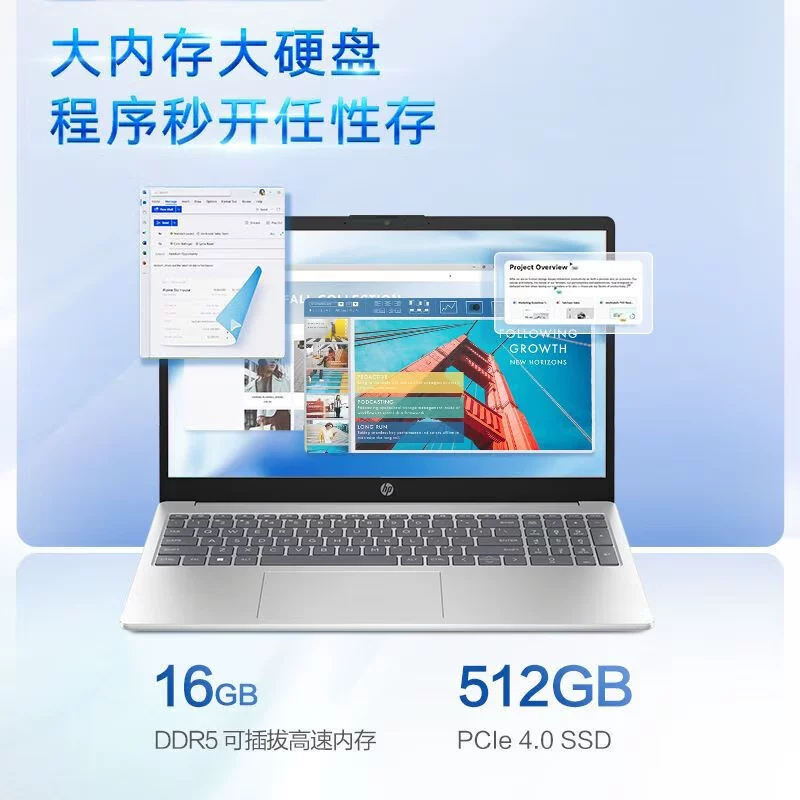 Ноутбук 2026/HP HP Starbook14/15 Notebook R5-7520U Бизнес, офис, тонкий и легкий