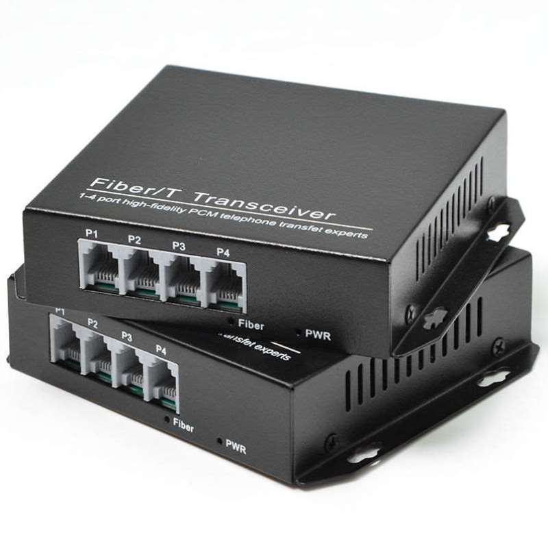 New haohanxin4 road pure phone optical transmitter and receiver 4 doors 4-way single-mode single fiber PCM phone optical transmitter and receiver FC kou-Taobao